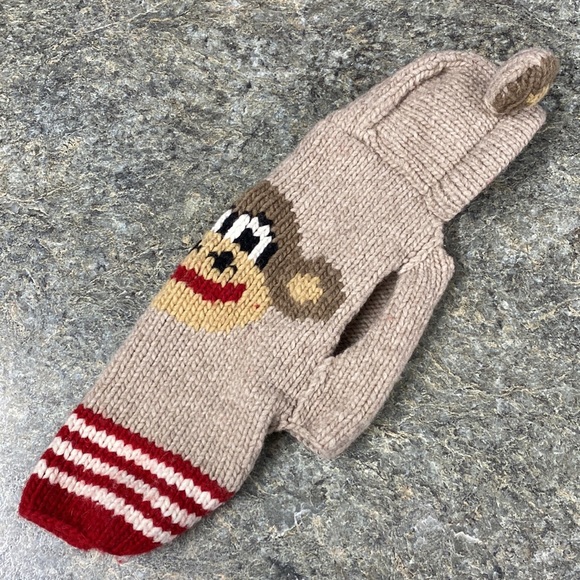 Sock Monkey Knit Dog Coat for Smaller Breed Dogs - Picture 4 of 12